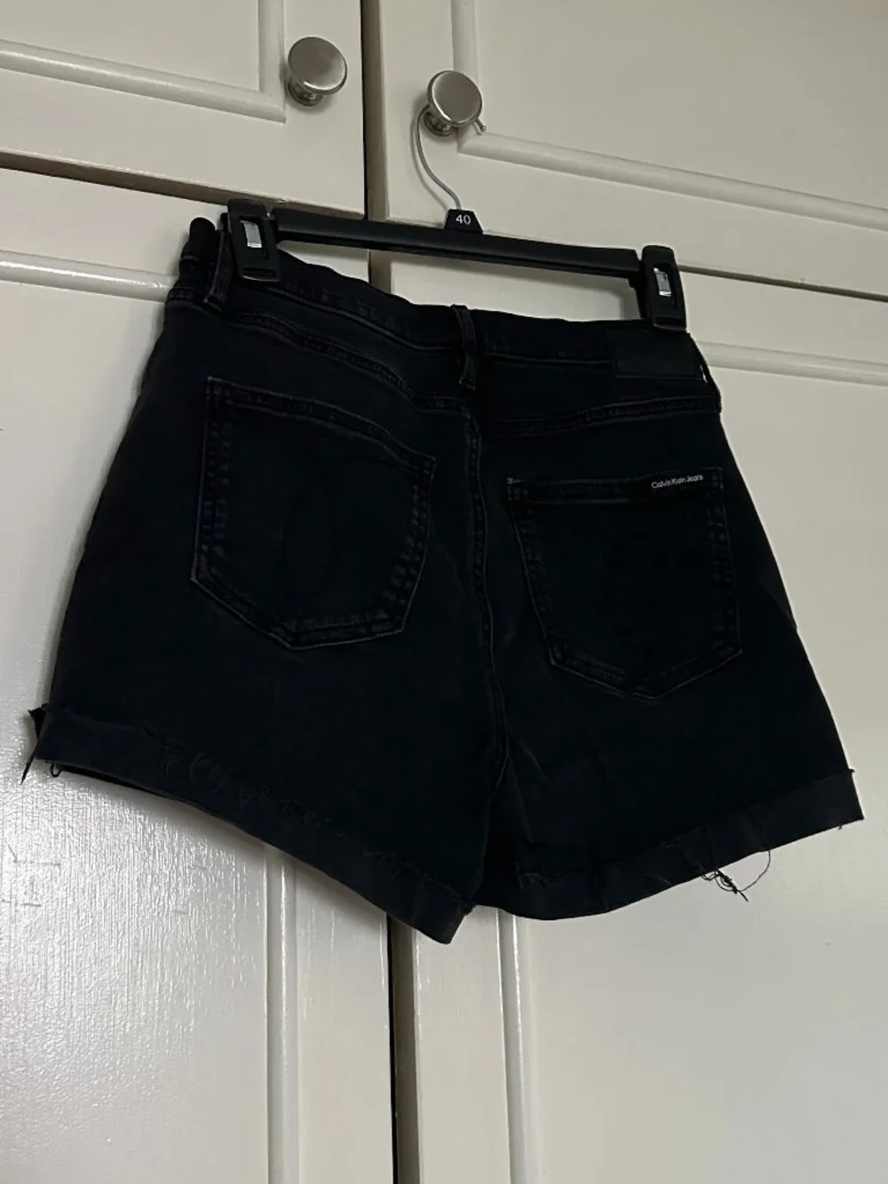 Calvin Klein Black Jean Shorts